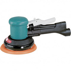 Dynabrade - 12,000 OPM, 23 CFM Air Consumption, Palm Air Orbital Sander - Round Pad, 1/4 NPT Inlet - Caliber Tooling