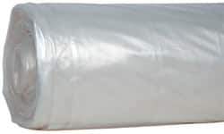 Value Collection - 100' Long x 20' Wide Polyethylene Tarp & Dust Cover - Clear, 4 mil Thickness - Caliber Tooling