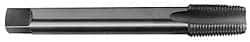 Hertel - 3/4-14 NPT, 5 Flute, Plug Chamfer, Bright Finish, High Speed Steel, Extension Pipe Tap - 10" OAL, 0.9093" Shank Diam, 1-3/8" Thread Length - Exact Industrial Supply