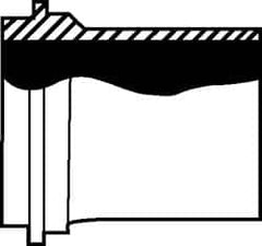 VNE - 3", John Perry Style, Sanitary Stainless Steel Pipe Long Welding Ferrule - Plain x Plain Connection, Grade 316L - Caliber Tooling