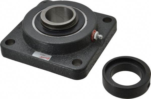 Browning - 1-1/2" ID, 5-1/8" OAL x 5-1/8" OAH 4-Bolt Flange - 4,467 Lb Static Cap, 7,340 Lb Dyn Cap, 4" Btw Mnt Hole Ctrs, Cast Iron - Caliber Tooling