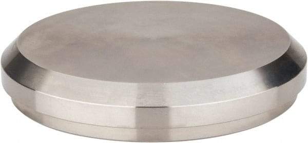 VNE - 4", Bevel Seat Style, Sanitary Stainless Steel Pipe End Cap - Plain End Cap Connection, Grade 316/316L - Caliber Tooling