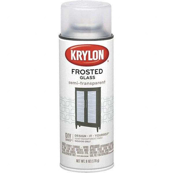 Krylon - Frosted Glass (Color), Frosted, Glass Frosting Spray Paint - 6 oz Container - Caliber Tooling