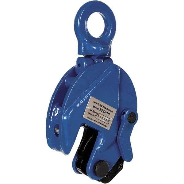 Vestil - 1,000 Lbs. Load Capacity Plate Clamp - 0.6 Inch Max Thickness, 1.56 Inch Throat Depth and 1.1 Inch Bale Opening - Caliber Tooling