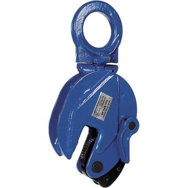 Vestil - 4,000 Lbs. Load Capacity Plate Clamp - 1 Inch Max Thickness, 2.9 Inch Throat Depth and 2.3 Inch Bale Opening - Caliber Tooling