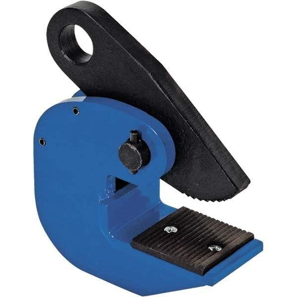 Vestil - 4,000 Lbs. Load Capacity Horizontal Plate Clamp - 1-1/4 Inch Max Thickness and 1.2 Inch Bale Opening - Caliber Tooling