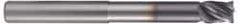 Accupro - 1" Diam 4 Flute Solid Carbide 0.06" Corner Radius End Mill - Caliber Tooling