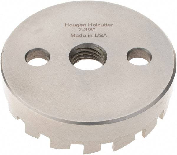 Hougen - 2-3/8" Diam, 1/8" Cutting Depth, Hole Saw - High Speed Steel Saw, Toothed Edge - Caliber Tooling