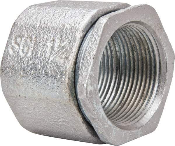 Cooper Crouse-Hinds - 1-1/4" Trade, Malleable Iron Threaded Rigid/Intermediate (IMC) Conduit Coupling - Noninsulated - Caliber Tooling