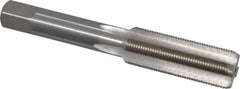 Interstate - 9/16-28 UNS 3B 4 Flute Bright Finish High Speed Steel Straight Flute Standard Hand Tap - Bottoming, Right Hand Thread, 3-19/32" OAL, H3 Limit, Oversize - Exact Industrial Supply