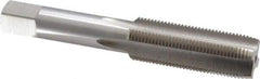 Interstate - 5/8-20 UNS 3B 4 Flute Bright Finish High Speed Steel Straight Flute Standard Hand Tap - Plug, Right Hand Thread, 3-13/16" OAL, H3 Limit, Oversize - Exact Industrial Supply