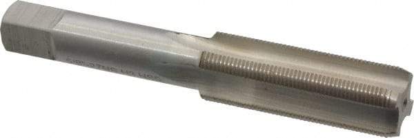 Interstate - 5/8-27 UNS 3B 4 Flute Bright Finish High Speed Steel Straight Flute Standard Hand Tap - Bottoming, Right Hand Thread, 3-13/16" OAL, H3 Limit, Oversize - Exact Industrial Supply