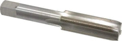 Interstate - 5/8-28 UNS 3B 4 Flute Bright Finish High Speed Steel Straight Flute Standard Hand Tap - Plug, Right Hand Thread, 3-13/16" OAL, H3 Limit, Oversize - Exact Industrial Supply