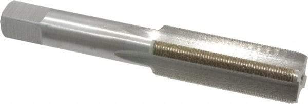 Interstate - 5/8-32 UNS 3B 4 Flute Bright Finish High Speed Steel Straight Flute Standard Hand Tap - Bottoming, Right Hand Thread, 3-13/16" OAL, H3 Limit, Oversize - Exact Industrial Supply