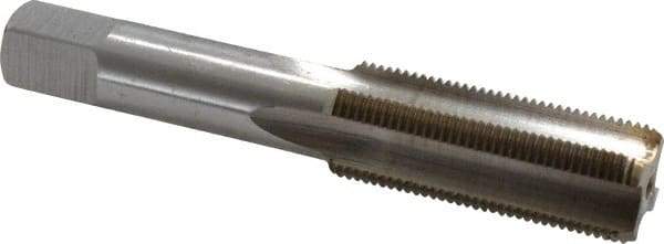 Interstate - 3/4-18 UNS 3B 4 Flute Bright Finish High Speed Steel Straight Flute Standard Hand Tap - Bottoming, Right Hand Thread, 4-1/4" OAL, H3 Limit, Oversize - Exact Industrial Supply