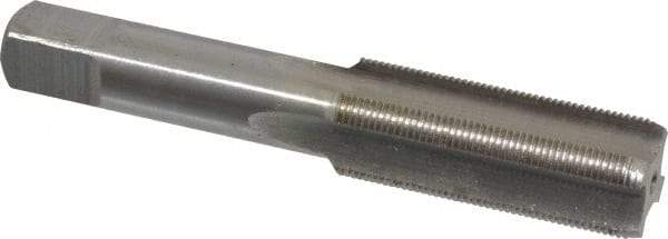 Interstate - 3/4-24 UNS 3B 4 Flute Bright Finish High Speed Steel Straight Flute Standard Hand Tap - Bottoming, Right Hand Thread, 4-1/4" OAL, H3 Limit, Oversize - Exact Industrial Supply