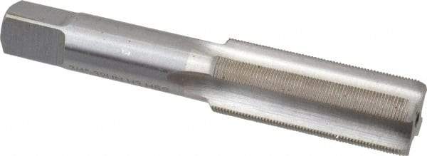 Interstate - 3/4-32 UNS 3B 4 Flute Bright Finish High Speed Steel Straight Flute Standard Hand Tap - Bottoming, Right Hand Thread, 4-1/4" OAL, H3 Limit, Oversize - Exact Industrial Supply