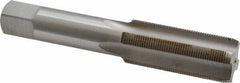 Interstate - 13/16-24 UNS 3B 4 Flute Bright Finish High Speed Steel Straight Flute Standard Hand Tap - Bottoming, Right Hand Thread, 4-15/32" OAL, H4 Limit, Oversize - Exact Industrial Supply