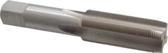 Interstate - 7/8-20 UNEF 3B 4 Flute Bright Finish High Speed Steel Straight Flute Standard Hand Tap - Plug, Right Hand Thread, 4-11/16" OAL, H4 Limit, Oversize - Exact Industrial Supply