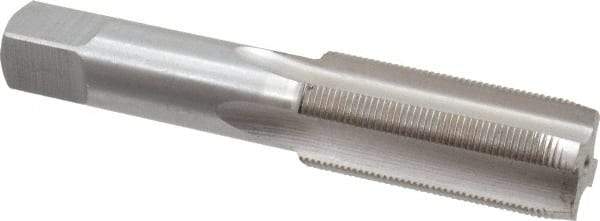 Interstate - 15/16-20 UNEF 3B 4 Flute Bright Finish High Speed Steel Straight Flute Standard Hand Tap - Plug, Right Hand Thread, 4-29/32" OAL, H4 Limit, Oversize - Exact Industrial Supply