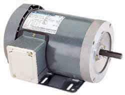 Marathon Electric - 1/3 Max hp, 3,450 Max RPM, Electric AC DC Motor - 208-230/460 V Input, Three Phase, 56C Frame, 0.62" Shaft Diam - Caliber Tooling