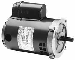 Marathon Electric - 1-1/2 Max hp, 3,450 Max RPM, Electric AC DC Motor - 115/208-230 V Input, Single Phase, 56C Frame, 0.62" Shaft Diam - Caliber Tooling