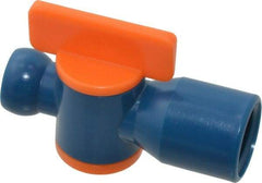 Loc-Line - 10 Piece, 1/4" ID Coolant Hose NPT Valve - Female to Female Connection, Acetal Copolymer Body, 1/4 NPT, Use with Loc-Line Modular Hose Systems - Caliber Tooling