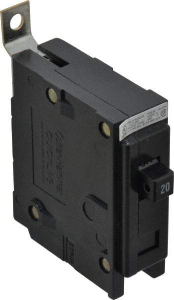 Eaton Cutler-Hammer - 20 Amp, 120/240 VAC, 24 VDC, 48 VDC, 80 VDC, 1 Pole, Bolt On Miniature Circuit Breaker - Thermal Magnetic Trip, 14-4 AWG, 2-3/8 Inch Deep x 2-15/16 Inch High x 1 Inch Wide - Caliber Tooling