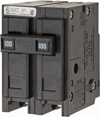 Eaton Cutler-Hammer - 100 Amp, 120/240 VAC, 24 VDC, 48 VDC, 80 VDC, 2 Pole, Plug In Miniature Circuit Breaker - Thermal Magnetic Trip, 8-1/0 AWG, 2-3/8 Inch Deep x 2-15/16 Inch High x 2 Inch Wide - Caliber Tooling