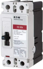 Eaton Cutler-Hammer - 125 Amp, 125 VDC, 240 VAC, 2 Pole, Molded Case Circuit Breaker - Thermal Magnetic Trip, 65 kA at 240 VAC Breaking Capacity, 4-4/0 AWG, 3-3/8 Inch Deep x 6 Inch High x 2-3/4 Inch Wide - Caliber Tooling