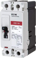 Eaton Cutler-Hammer - 30 Amp, 250 VDC, 480 VAC, 2 Pole, Molded Case Circuit Breaker - Thermal Magnetic Trip, 18 kA at 240 VAC Breaking Capacity, 14-1/0 AWG, 3-3/8 Inch Deep x 6 Inch High x 2-3/4 Inch Wide - Caliber Tooling