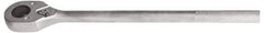 Proto - 1" Drive Pear Head Male/Female Drive Ratchet - Chrome Finish, 26" OAL, 24 Gear Teeth, Standard Head - Caliber Tooling