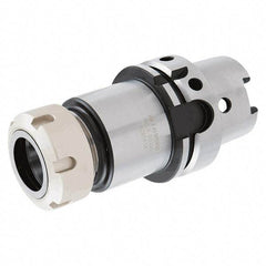 Iscar - 3mm to 26mm Capacity, 100mm Projection, HSK100A Hollow Taper, ER40 Collet Chuck - Through-Spindle - Exact Industrial Supply