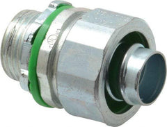 Cooper Crouse-Hinds - 1/2" Trade, Steel Threaded Straight Liquidtight Conduit Connector - Noninsulated - Caliber Tooling