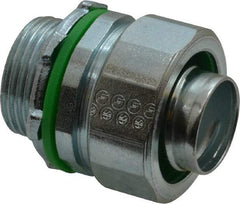 Cooper Crouse-Hinds - 3/4" Trade, Steel Threaded Straight Liquidtight Conduit Connector - Noninsulated - Caliber Tooling