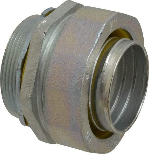 Cooper Crouse-Hinds - 2" Trade, Malleable Iron Threaded Straight Liquidtight Conduit Connector - Noninsulated - Caliber Tooling