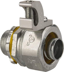 Cooper Crouse-Hinds - 1/2" Trade, Malleable Iron Threaded Straight Liquidtight Conduit Connector - Noninsulated - Caliber Tooling