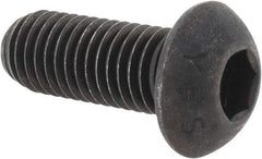 Value Collection - M12x1.75 Metric Coarse Hex Socket Drive, Button Screw - Grade 12.9 Alloy Steel, Black Oxide Finish, Fully Threaded, 30mm Length Under Head - Caliber Tooling