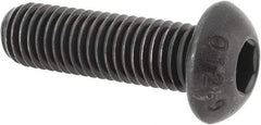 Value Collection - M12x1.75 Metric Coarse Hex Socket Drive, Button Screw - Grade 12.9 Alloy Steel, Black Oxide Finish, Fully Threaded, 40mm Length Under Head - Caliber Tooling