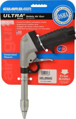 Guardair - 120 Max psi Whisper Jet Pistol Grip Blow Gun - 3/8 NPT, 6" Tube Length, Aluminum - Caliber Tooling