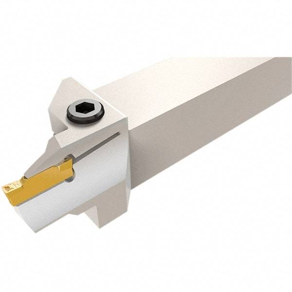 Iscar - HFH, External, Right Hand, 22mm Max Depth of Cut, 3mm Max Groove Width, Indexable Grooving Tool Holder - HFP.. Insert Compatibility, 25mm Shank Height, 25mm Shank Width, 150mm OAL - Caliber Tooling