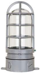 Cooper Crouse-Hinds - 120 Volt, 13 & 27 Watt, Fluorescent Hazardous Location Light Fixture - Vaporproof, Corrosion & Heat Resistant, Aluminum Housing, 4-1/4" Wide x 8-7/8" High - Caliber Tooling