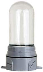 Cooper Crouse-Hinds - 120 Volt, 100 Watt, Incandescent Hazardous Location Light Fixture - Vaporproof, Corrosion & Heat Resistant, Aluminum Housing, 3-3/8" Wide x 8-1/2" High - Caliber Tooling