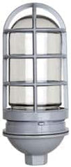 Cooper Crouse-Hinds - 120 Volt, 100 Watt, Incandescent Hazardous Location Light Fixture - Vaporproof, Corrosion & Heat Resistant, Aluminum Housing, 4-1/4" Wide x 9-3/8" High - Caliber Tooling