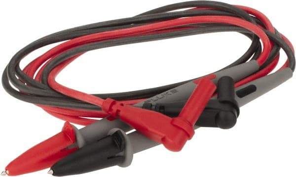 Fluke - Black/Red Electrical Test Equipment Leads - Use with Digital Multimeters - Caliber Tooling