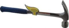 Estwing - 1-3/8 Lb Head, Straight Framing Hammer - 16" OAL, 1-3/64" Face Diam, Smooth Face, Steel Handle with Grip - Caliber Tooling