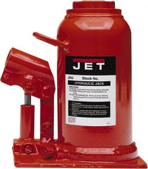 Jet - Manual Bottle, Screw, Ratchet & Hydraulic Jacks Type: Hydraulic Bottle Jack Load Capacity (Ton): 12-1/2 (Inch) - Caliber Tooling