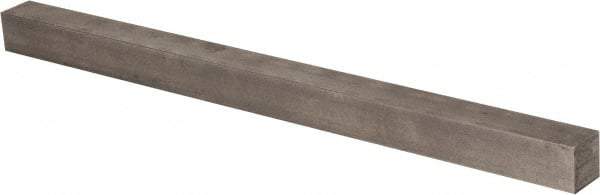 Precision Brand - 12" Long x 3/4" High x 3/4" Wide, Plain Key Stock - Low Carbon Steel - Caliber Tooling