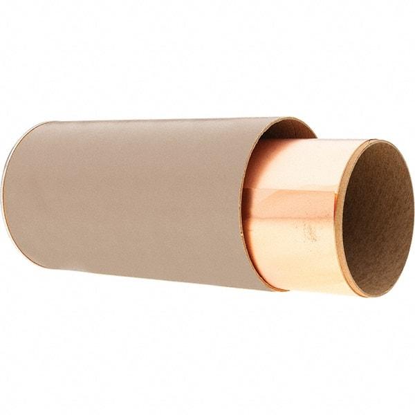 Precision Brand - 100 Inch Long x 6 Inch Wide x 0.001 Inch Thick, Roll Shim Stock - Copper - Caliber Tooling