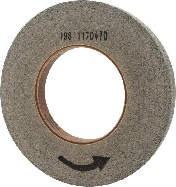 Norton - 10" Diam, 1" Face Width, 5" Center Hole, Fine Grade, Silicon Carbide Deburring Wheel - Convolute, Hard Density 9 Grade, 2,500 RPM - Caliber Tooling